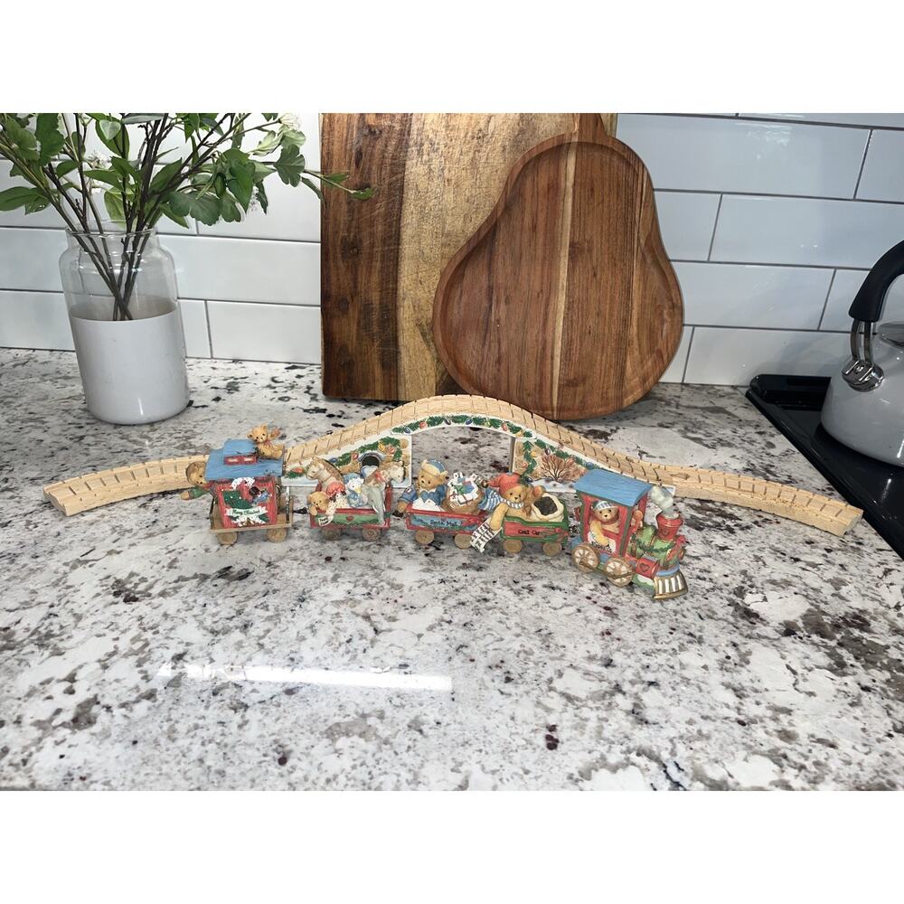 Cherished Teddies 10 piece Santa Express Christmas Train and Track See Details